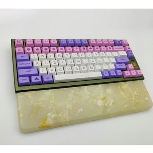Resin Hand Rest For 61 87 104 Keys Gaming Mechanical Keyboard For Home Office Computer - Beige