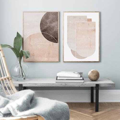 Modern Minimalist Style Geometry Abstract Wall Art Canvas Painting Nordic Posters And Prints Wall Pictures For Living Room Decor