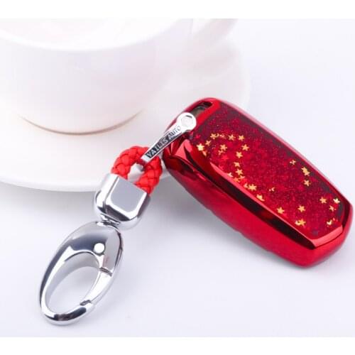 TPU Quicksand Car Remote Key Case For Geely Atlas Boyue NL3 EX7 Emgrand X7 EmgrarandX7 SUV GT GC9 borui Keychain Accessories