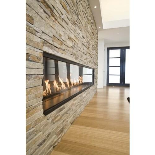 On sale 48 inch intelligent smart control black decorative fireplaces