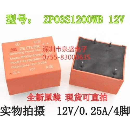 ZP03S1200WB 12V ZETTLER ZP03S1200HA