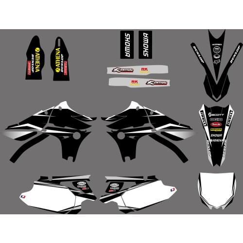0132 Motorcycle Graphics Decals Stickers For Yamaha YZ450F YZF450 YZ 450F YZF 450 2010 - 2013 2012 2011 Background Decal Sticker