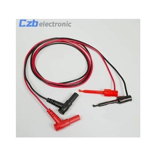 1Pair Banana Plug To Test Hook Clip Probe Cable For Multimeter #S018Y# High Quality