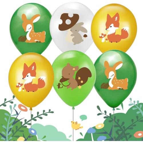 10pcs Squirrel Animal Party theme latex balloons birthday party wedding celebration baby shower balloons decoration supplies