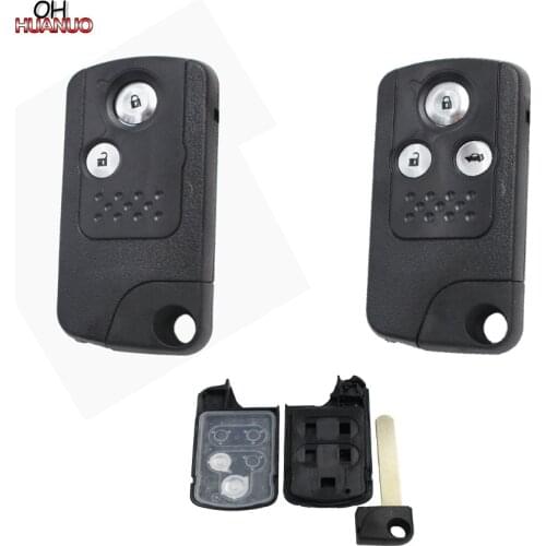 2/3 Button Remote Car Key Shell Case Fob Refit Smart Design for Honda Civic Accord CR-V Odyssey