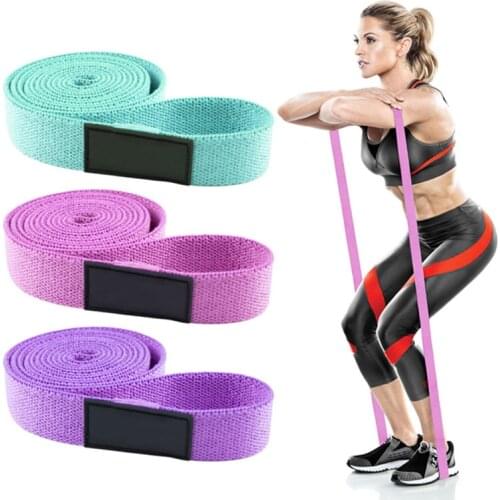 2mLong Fabric resistance bands set fitness Pull Up Assist Booty Hip workout exercise loop Elastic bands 3-Piece non-slip for leg