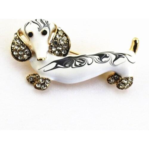 2020 Cute animal dog enamel brooch temperament hundred Coat shawl collar pin matching accessories boutonniere