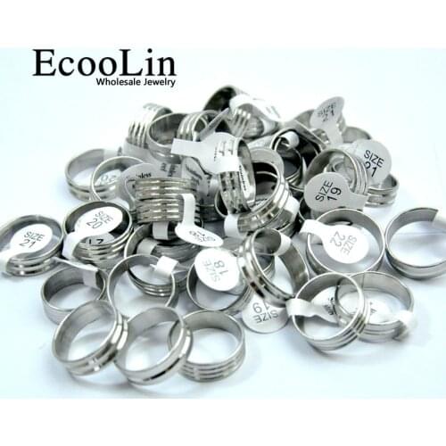 250Pcs Wholesale Jewelry Mixed Lots Ring Scrub stainless steel rings Christmas Gift free shipping BL087