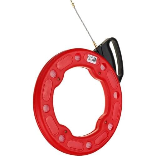 30M 3/4mm Fish Tape Puller Wire Nylon Tape Flexible Conduit Pulling Wire Cable Electrician Ducting Cable Fishing Tape Tool