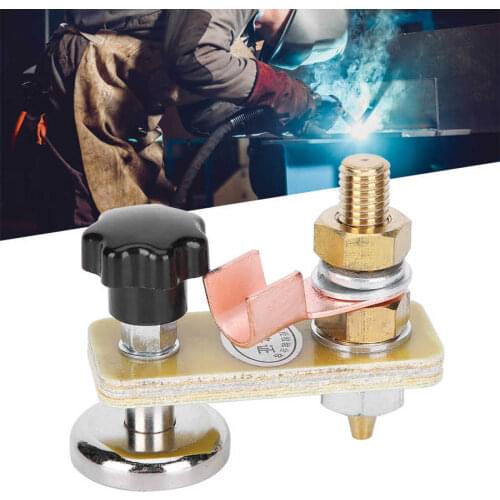 6mm Welding Magnetic Head Soldering Grounding Connector Tool 0.2Inch Insulation Board Single Head