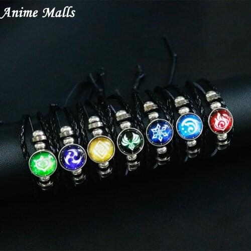 Aanime Genshin Impact Eye Of God Element Luminous Wind Water Ice Thunder Fire Accessories Cosplay Costume Anime Jewelry Gift