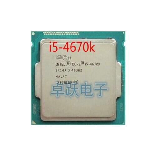 INTEL Core i5-4670K i5 4670K I5 4670K 3.4GHz/6MB /4 cores /Socket 1150/5 GT/s)Quad Core Desktop CPU free shipping