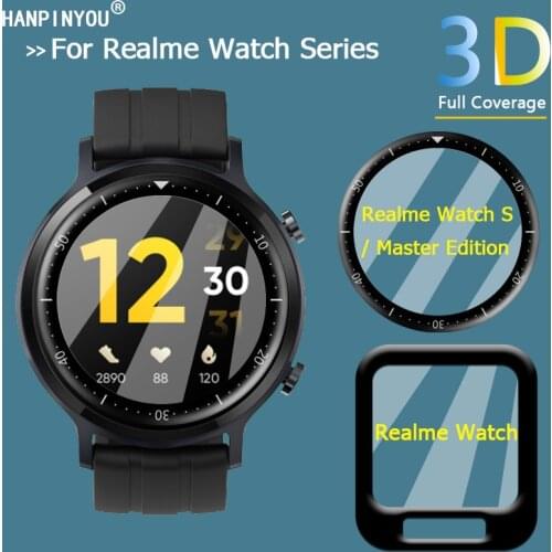 For Realme Watch 2 / S Pro Master Edition Watch Full Cover 3D Curved Soft PMMA PET Film Screen Protector -Not Tempered Glass