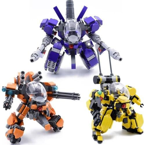 Armor Robots Building Blocks Toys For Children Action Figure Models Assemble Bricks Kids Toys Fantasy Future Armed Soldier Dolls