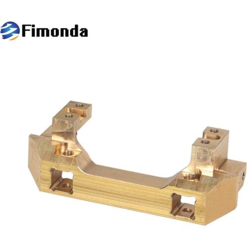 Brass Front Bumper Mount Servo Mount for 1/10 RC Crawler Traxxas TRX4 Metal Counterweight Upgrade Parts