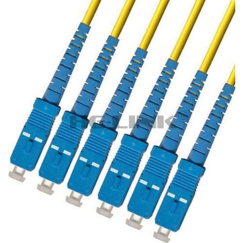 LODFIBER 10M SC-SC Indoor Armored Singlemode 6 Strands Fiber Optic Cable Patch Cord 9/125