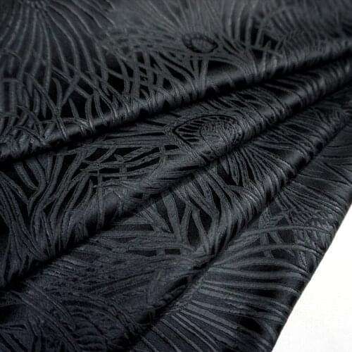 CF880 Black Clouds Dragon Jacquard Chinese Brocade Fabric Chinese Clothing Costumes Mens Jackets Fabric Sewing DIY Material