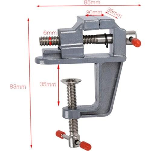 35MM Aluminium Alloy Table Bench Clamp Vise Mini Bench Vise Table Screw Vise for DIY Craft Mold Fixed Repair Tool