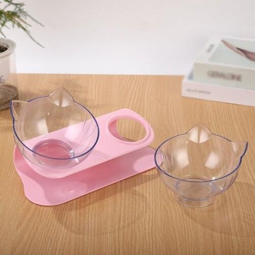 Non-slip Cat Bowls Double Bowls With Raised Stand Pet Food And Water Bowls For Cats Dogs Feeders Cat Bowl Pet Supplies