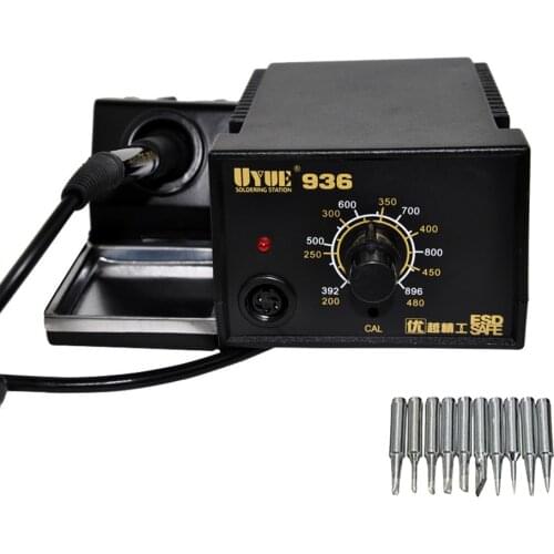 NEW UYUE 936 Constant Temperature 60W Electronic Soldering Iron Set SMD Soldering Station Digital Solder Iron +10pcs iron tips