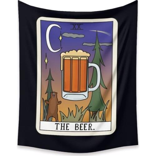 New Pink Tarot Tapestry Ouija Tarot Wine Beer Coffee Wall Hanging Ins Background Cloth Dormitory Decoration Hanging Cloth