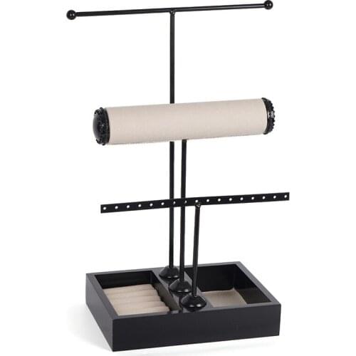 3 Tier Jewelry Tree Stand Display Stand Jewelry Holder Stand Organizer Necklace Bracelet Holder Jewelry Tower Rack