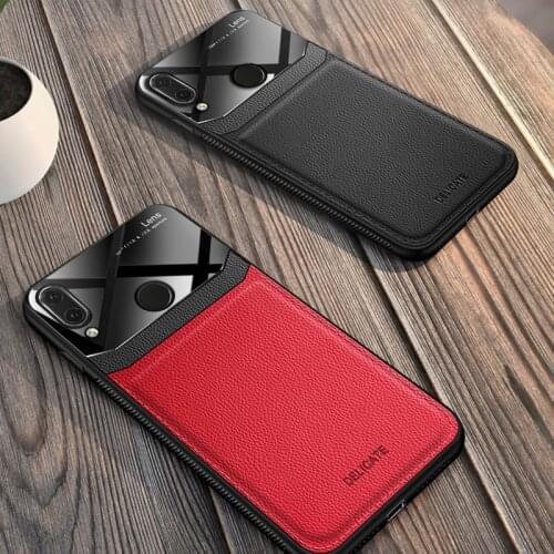 For Xiaomi Redmi Red mi Note 7 8 Pro Note7 Note8 Pro 7Pro Silicone Shockproof Phone Luxury Soft Cute Cases Leather Mirror Glass
