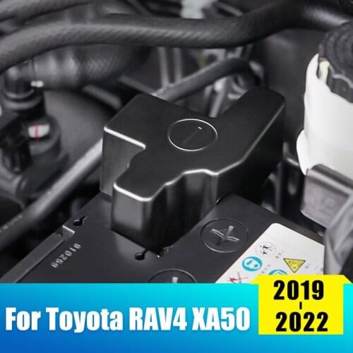 Car Battery Negative Cover ABS Dustproof And Waterproof Protective Cover For Toyota RAV4 RAV 4 2019 2020 2021 XA50 Accessories