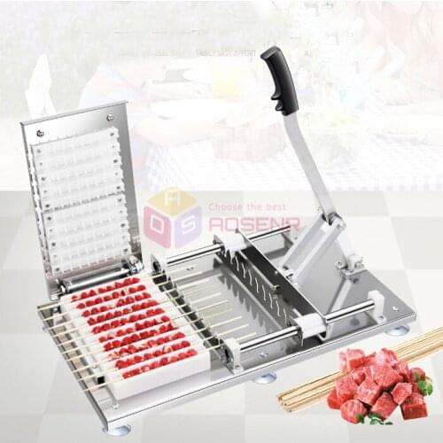 Stainless Steel Manual Doner kebab Meat Skewer Machine Meat String Machine Mutton Satay String Making Machine