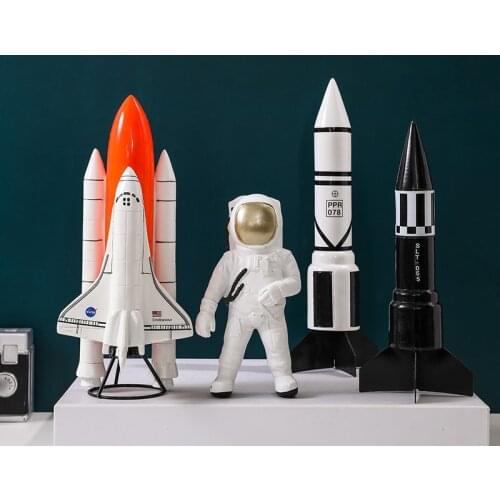 Nordic Modern Astronaut Figurines Room Living Room Bedroom Decoration Home Decor Rocket