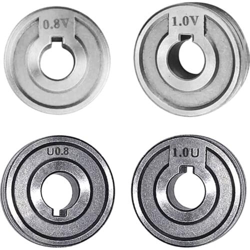 Welding Feeder Roll V U nurl Groove 0.6mm 0.8mm 1.0mm Size 30x10x10mm for steel Aluminum Flux Cord Wire Mig Wire Feeder