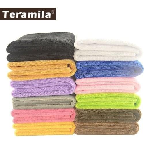 Teramila Solid Colors Velboa Plush Fabric Meter Soft Flannel Cloth Telas Tissus DIY Pillow Pajamas Winter Clothes Bedsheet Toys