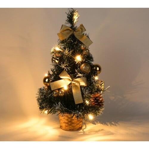 40CM Tall Christmas Tree With LED Lights Christmas Decorations For Home New Year Desktop Christmas Tree Decorations