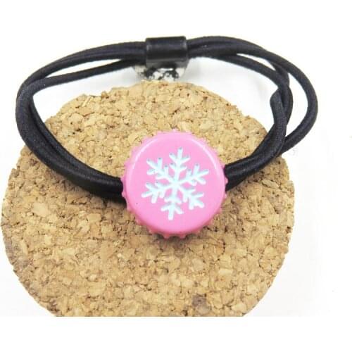 1PCS Creative Beer Bottle Cap Elastic Hair Bands For Girls Bohemian Headband Scrunchy Fashion Kids Hair Accessories For Women