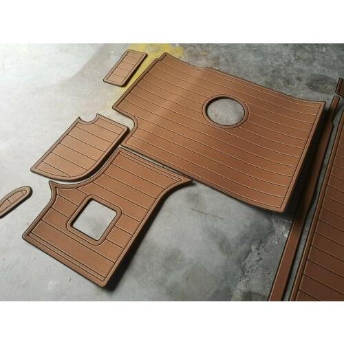 1999 BAYLINER 2855 Cockpit swimming platform 6mm EVA TEAK FLOOR Non-slip mat