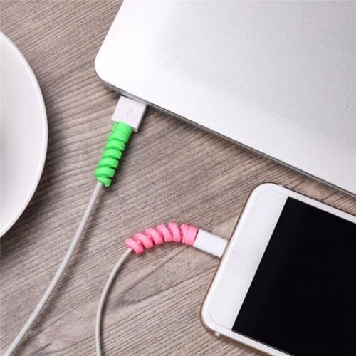 2pcs Protector Saver Cover for apple airpods accessories For Apple iPhone Android Charger Cable Cord