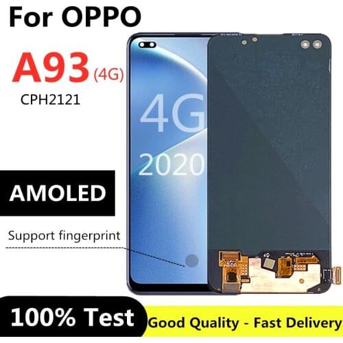6.43" AMOLED For OPPO A93 CPH2121 LCD Touch Screen Digitizer Assembly For OPPO A93 5G LCD Replacement