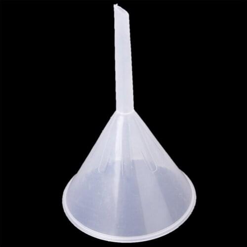 90 mm plastic Transparent funnel for kitchen / lab / garage / car fluids