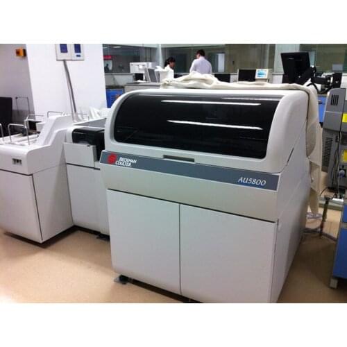 BECKMAN (JAPAN) AU5800/AU2700/AU680/AU640/AU480/AU400.Refurbished instruments. Good work condition