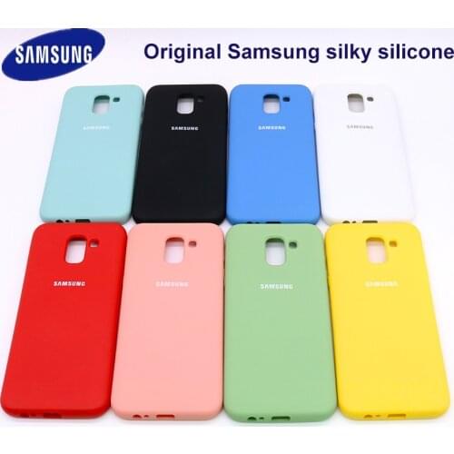 Samsung A6 Plus 2018 Case Official Silicone Soft Case Samsung Galaxy A71 a51 A750 A9 Plus 2018 Cover For Galaxy A6 2018 Case