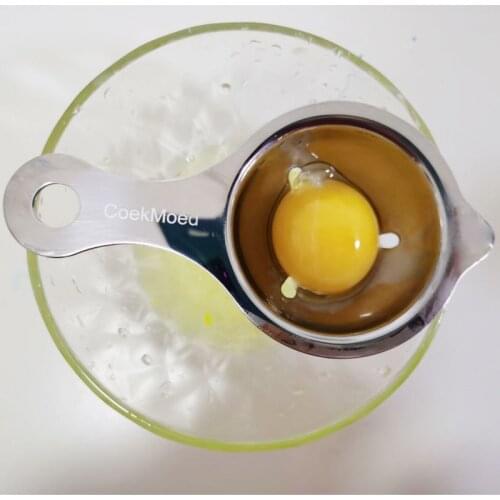 CoekMoed Stainless Steel Egg Separator Food Grade Egg Yolk White Filter Divider Egg Sieve Kitchen Gadget Cooking Baking Tools