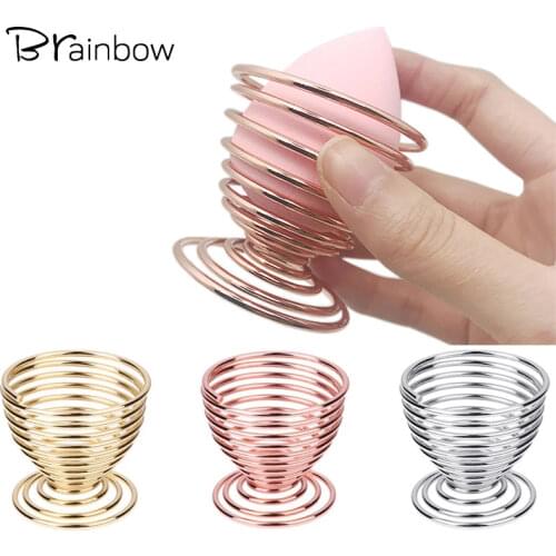 Brainbow 1pc Makeup Sponge Holder Cosmetic Puff Display Stand Gourd Shape Sponge Egg Drying Holder Bracket Makeup Puff Support