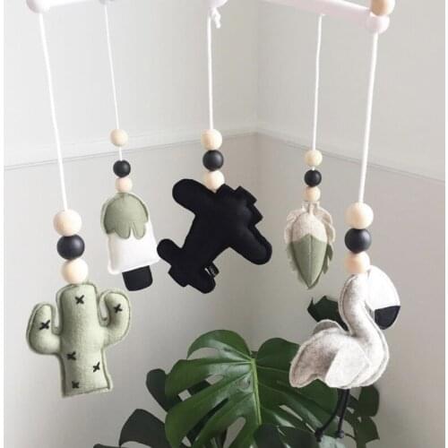 12 Styles Baby Mobile Rattles s born Crib Bed Bell Rattles Hanging s For Kid Room DecorFelt Wind Chime Ornament