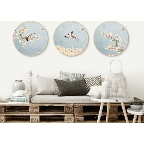 EECAMAIL 5D Diy Diamond Embroidery Chinese Style Magpie Magnolia Flowers Diamond Painting Full Drill Living Room Home Decor