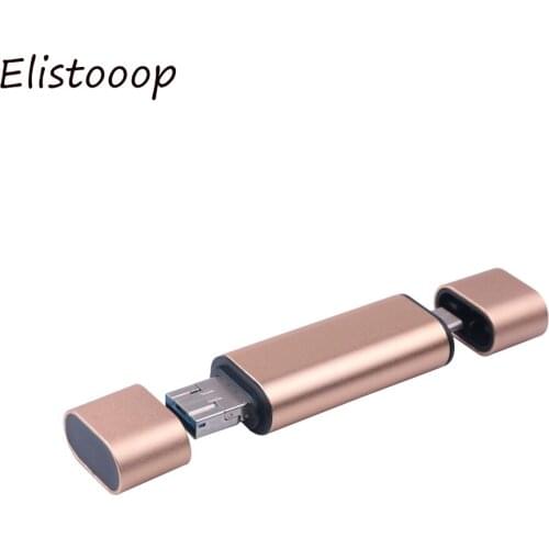 Elistooop Hot Sale 3in1 USB3.0 + USB 3.1 Type C TF MS Card Reader Adapter For 12" Macbook Jul 22