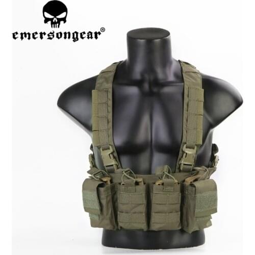 Emersongear Lightweight Easy Chest Rig MOLLE Military Tactical Outdoor Protect Game Airsoft Gear Paintball Hunting Case Vest