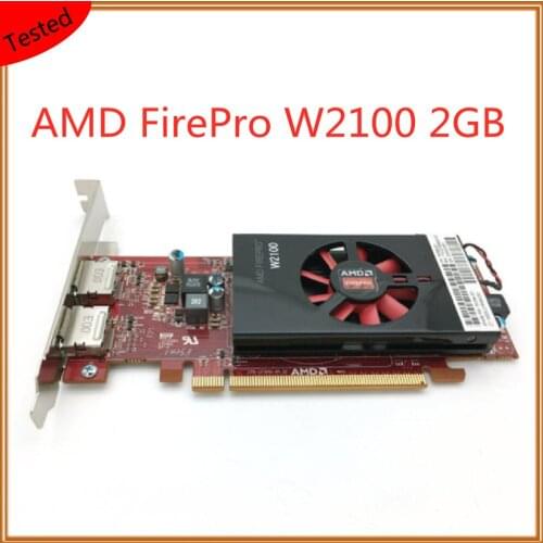FirePro W2100 2GB For AMD Professional Graphics Card for Graphics, 3D Modeling, Rendering, Drawing, Design, Multi-screen Display