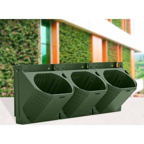 Watering Flower Pot Stackable Wall Planter Garden Plastic Pots Wall Hanging Vertical Succulents Plant Bonsai Pot Home