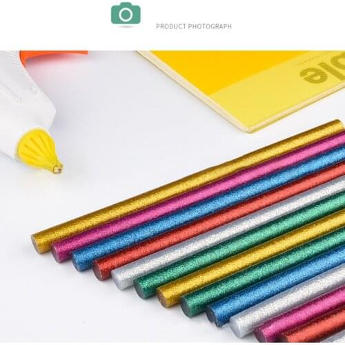 Hot Glue Sticks, 10cm Long x 7mm Diameter, 30 Count, Colorful, for Wooden Products, Toys, Speakers, Electronic Packaging