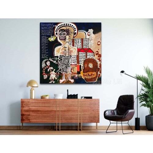 Hand Of God Canvas Print Gordon Bennett Notes To Jean Michel Wall Art Doodle Street Home Decor